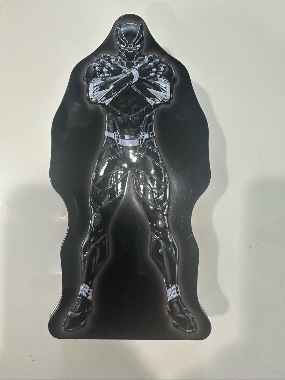 NWT Marvel's Black Panther Embossed Storage/Pencil Box Tin Box Co Collector